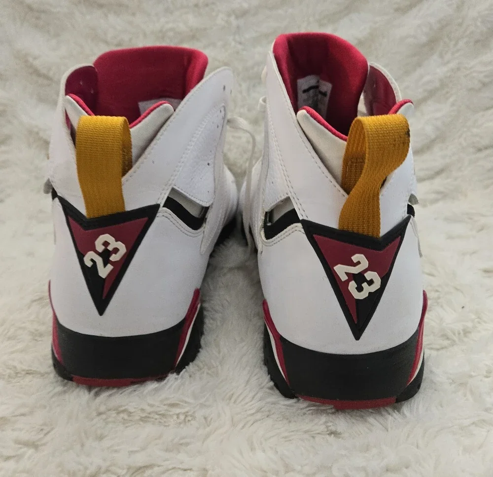 Air Jordan 7 Retro Cardinal White Black Red Size 13